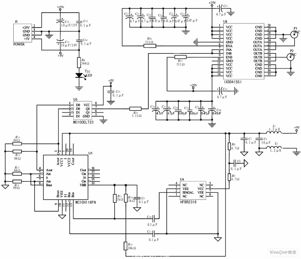 Q開(kāi)關(guān)光電轉(zhuǎn)換及觸發(fā)電路