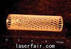 生物可吸收支架原型的筋寬約為80微米，筋厚150微米