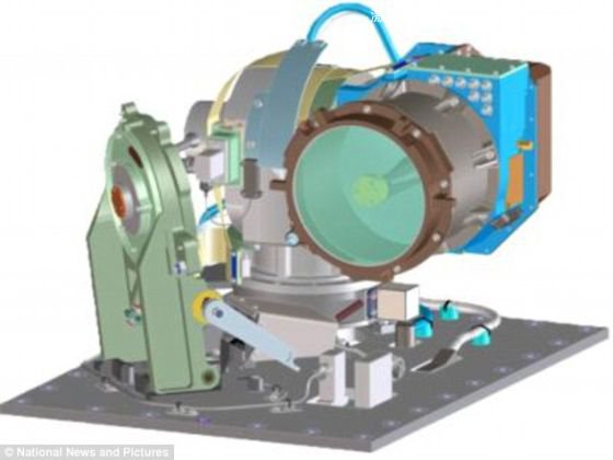 麻省理工學(xué)院科學(xué)家表示，他們研發(fā)出一種快速傳送大量數(shù)據(jù)、使其輕松穿越遼闊太空的方法。這可能為月球上的宇航員提供一個&ldquo;寬帶網(wǎng)絡(luò)&rdquo;。這是衛(wèi)星光學(xué)組件的一個電腦輔助設(shè)計藍圖。